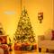 Costway 6ft. Pre-Lit Hinged Artificial Christmas Tree, Warm White LED Lights